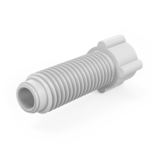 Polypropylene Color-Coded Fingertight Nuts for Flanged 1/4-28 Connections (For 1/8&quot; Tubing)