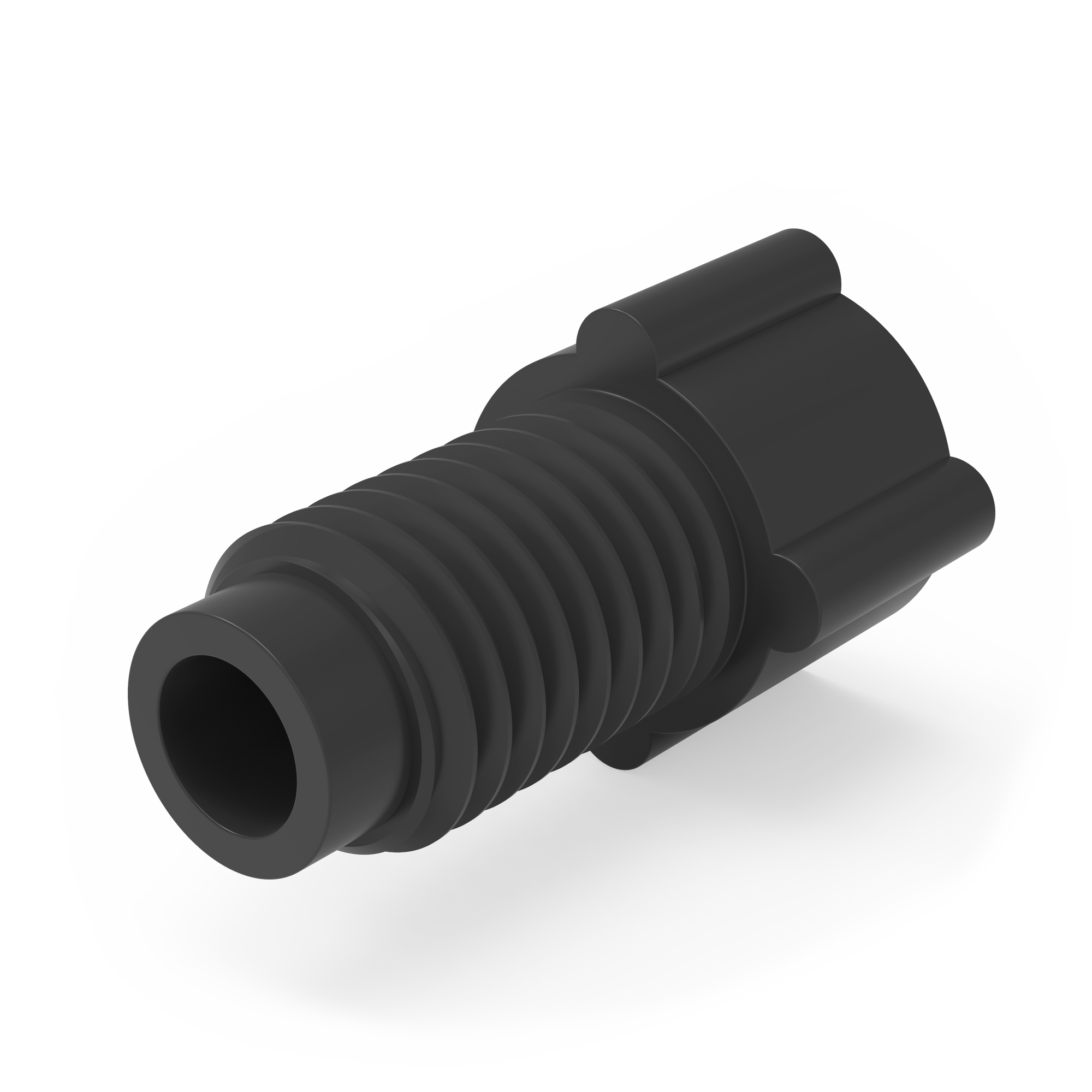 Polypropylene Color-Coded Fingertight Nuts for Flanged 1/4-28 Connections (For 1/16" Tubing OD)