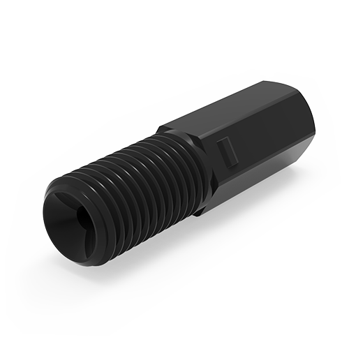 PPS Hex-Head Nuts - Flangeless or Flanged 1/4-28 Connections ferrule 1/16&#39;&#39;, 1/4&#39;&#39;-28